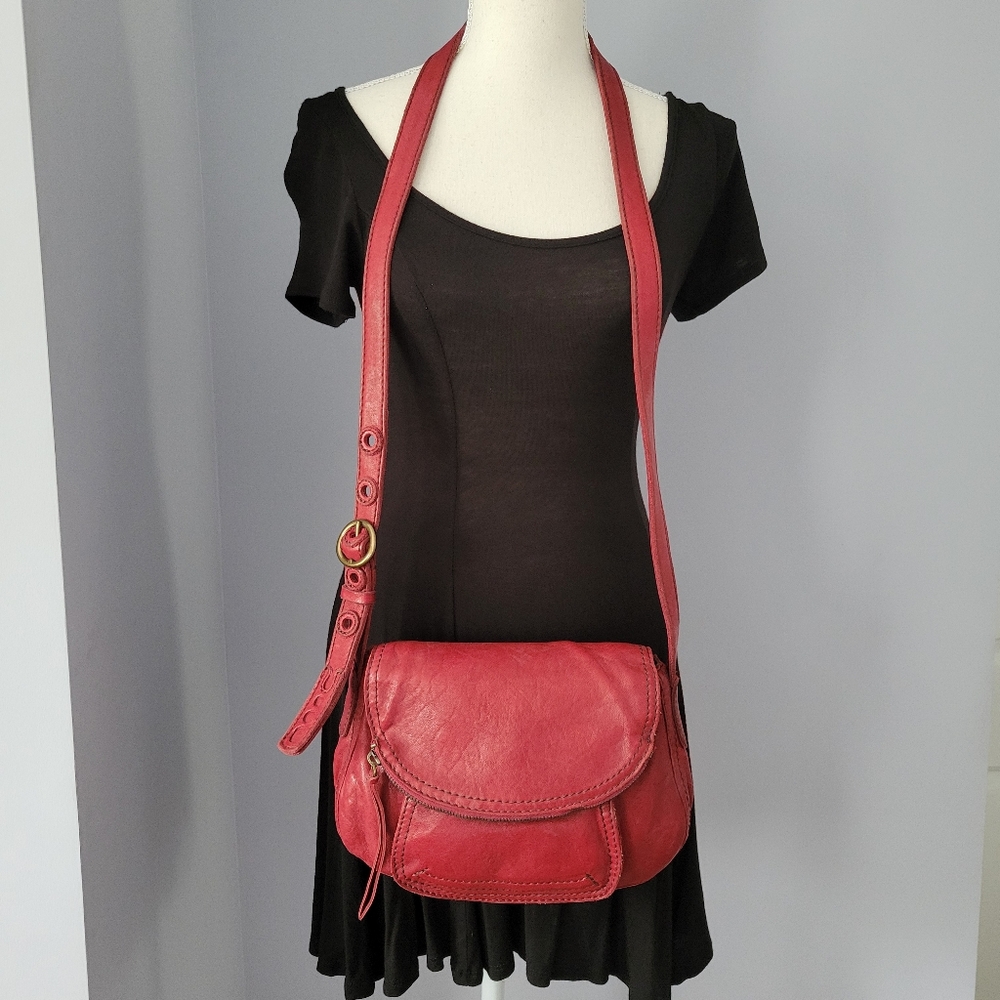 Lucky Brand Hobo Crossbody Leather Bag